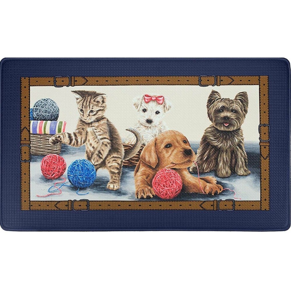 ANTI-FATIGUE NON SLIP FLOOR MAT(18"x 30") PVC, PRECIOUS PETS, CATS & DOGS, Achim